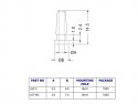 Trekontlasting Ø3mm x 14,5mm zwart 